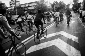 cycle group in street
